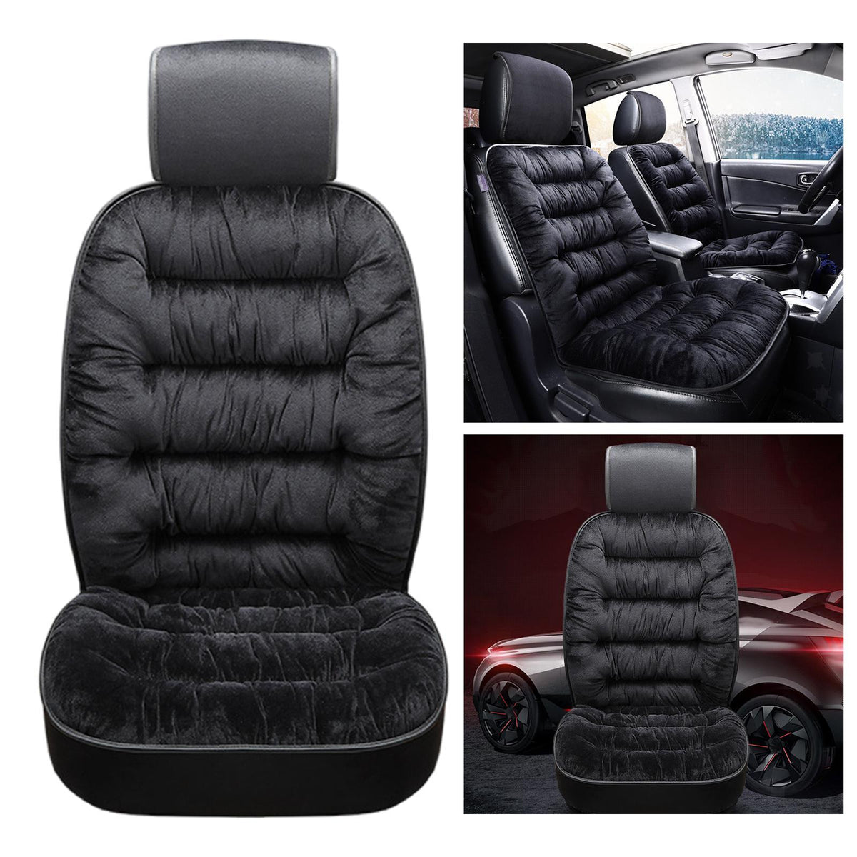 Car Cushion Seat Back Support Velvet Car Cushion Seat 21Ć43 Inches