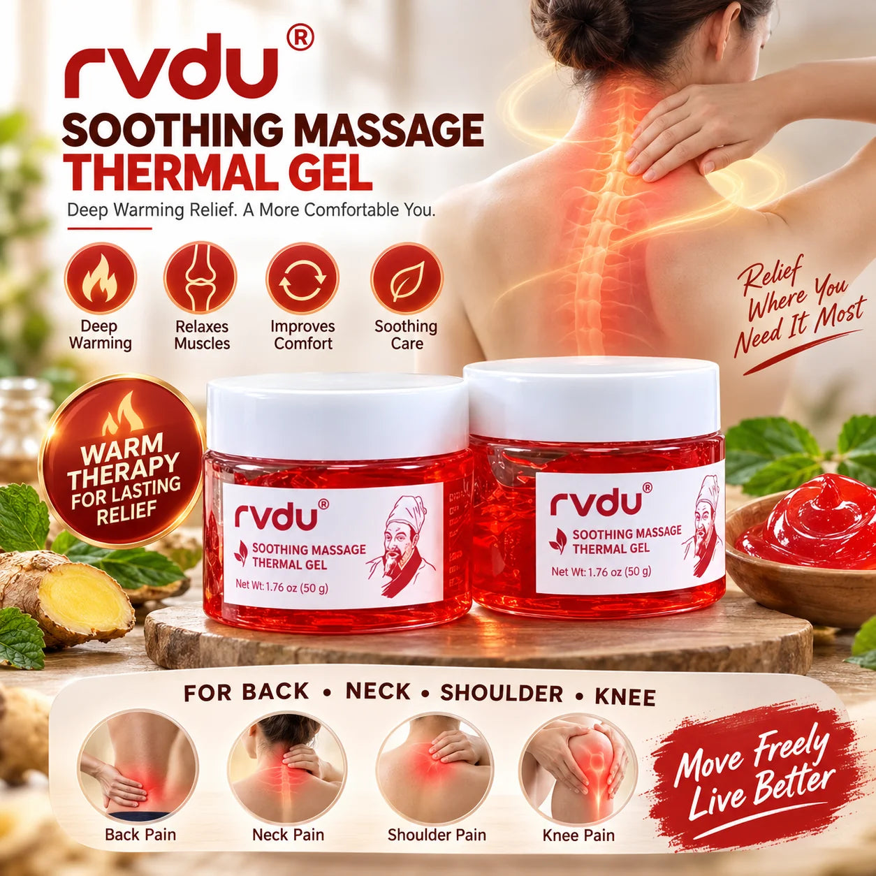 RVDU Soothing Massage Gel