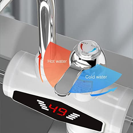 Electric Water Heater Tap Instant Hot Water Faucet Heater (Cold & Heating )