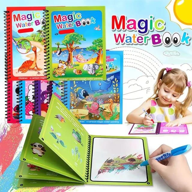 Magic Water Drawing Coloring Book