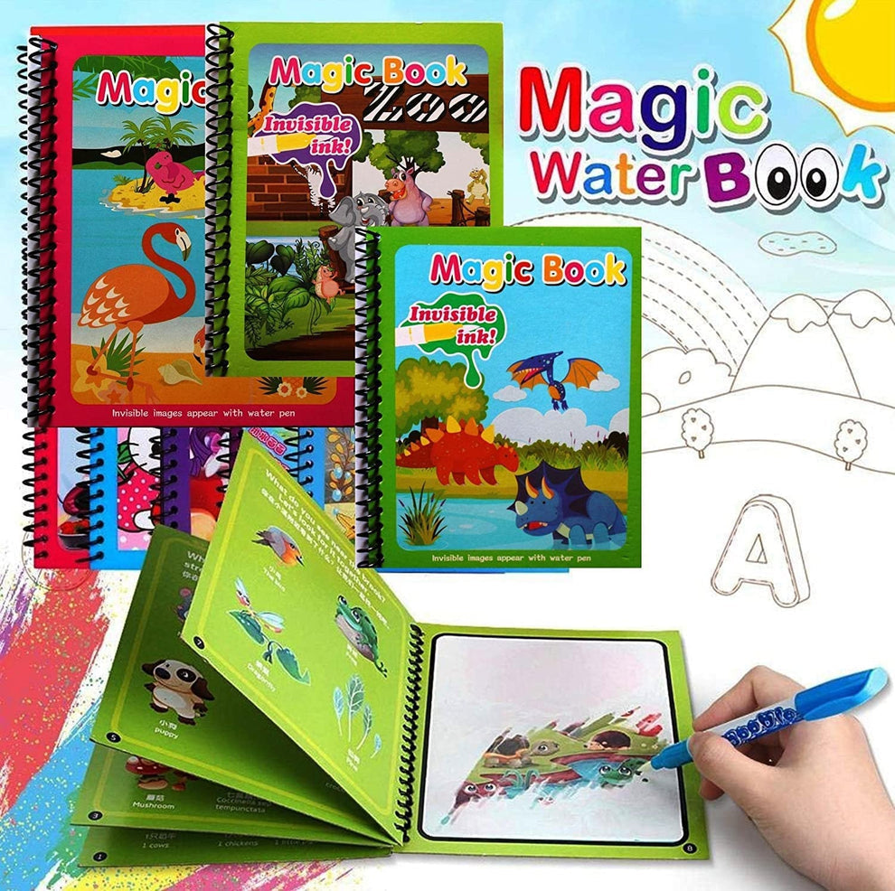 Magic Water Drawing Coloring Book